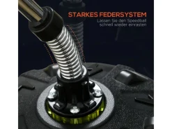 Punchingball Stahl Kunstleder Rot Schwarz Ø48 x 147-165H cm*SPORTNOW Clearance