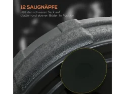 Punchingball Stahl Kunstleder Rot Schwarz Ø48 x 147-165H cm*SPORTNOW Clearance