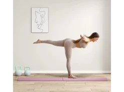 SPORTNOW Fitnessgeräte|Sportgeräte|Schwebebalken Kunststoff Polyester Rosa 236L x 15B x 6,5H cm