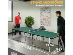 Tischtennisplatte Klappbar mit Netz Rollen Stahl 274 x 152,5 x76cm*SPORTNOW Clearance