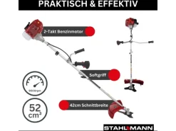 Stahlmann Freischneider Benzin MS520 Motorsense Benzin mit Kraftvollem 3PS Motor* Sale
