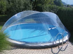 Poolüberdachung Cabrio Dom für Becken bis Ø 300 cm*Steinbach Hot