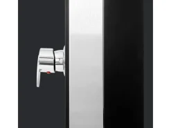 Exquisit Solardusche aus Edelstahl mit Glasfront*Summer Fun Hot