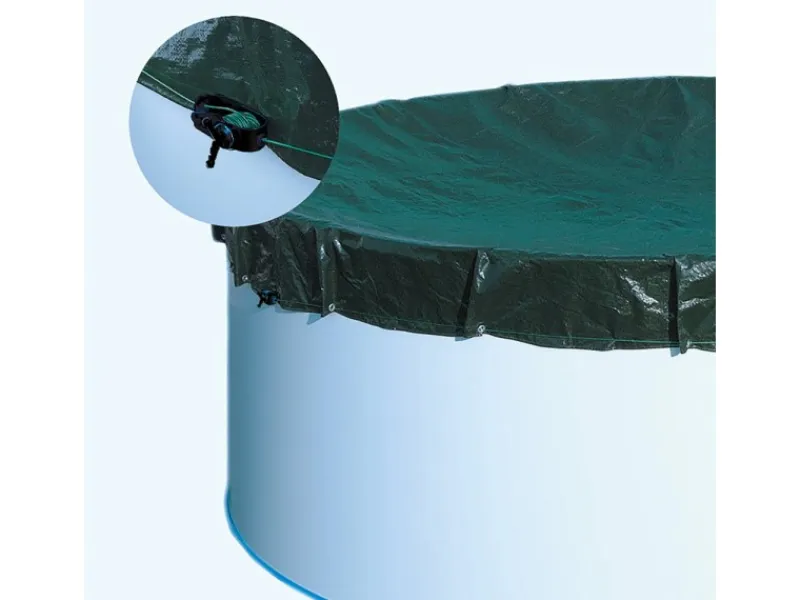 Summer Fun Pool Abdeckung|Poolabdeckung Extra Rund für Pools Ø 300 cm