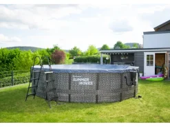 Aufstellpools|Summer Waves Rundpool 488 cm x 122 cm Rattangrau