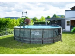 Aufstellpools|Summer Waves Rundpool 488 cm x 122 cm Rattangrau