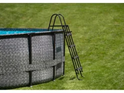 Summer Waves Rundpool 549 cm x 132 cm Rattangrau* Online