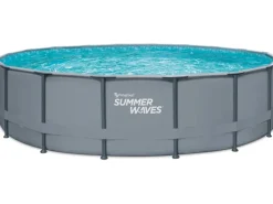 Summer Waves Aufstellpools|Rundpool Elite Anthrazit Ø 549 cm x 132 cm