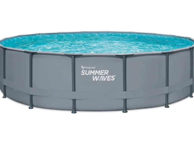 Summer Waves Aufstellpools|Rundpool Elite Anthrazit Ø 549 cm x 132 cm