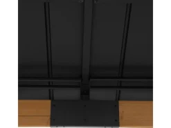 Gazebo Kaps aus Zedernholz 330 cm x 330 cm Anthrazit*Sunjoy Discount