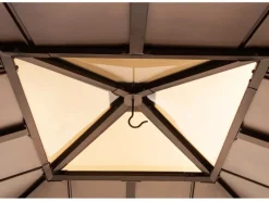 Sunjoy Gartenlauben|Gazebo Rapi Zedernholz 273 cm x 273 cm Braun