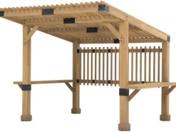 Pergola Krone Whirlpool 309 cm x 274 cm Braun*Sunjoy Online