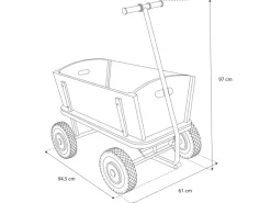 Kinder Sunny Kinder-Gartengeräte|Bollerwagen Billy Beach Wagon Grün