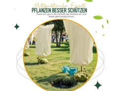 Weitere Gartenhelfer|Gartenvliese|Sunny-Tree Winterschutz für Pflanzen und Bäume  Frostschutz  Frostschutzhaube Langlebiges Material  Beige 240 cm x 200 cm