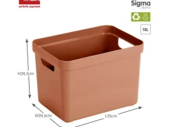Aufbewahrungsbox Sigma Home 18 l Terra*Sunware Sale
