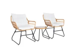 Amalfi Rattan Sitzgruppe Outdoor Gartenlounge 2 Personen Balkonset*SVITA Sale