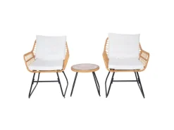 Amalfi Rattan Sitzgruppe Outdoor Gartenlounge 2 Personen Balkonset*SVITA Sale