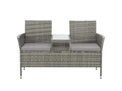 Chicago Rattan-Bank Garten-Bank Lounge Sitzecke*SVITA