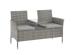 Chicago Rattan-Bank Garten-Bank Lounge Sitzecke*SVITA