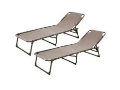 2er Set Gartenliege Sonnenliege Klappbar Verstellbar*SVITA Clearance