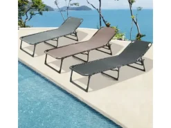 2er Set Gartenliege Sonnenliege Klappbar Verstellbar*SVITA Clearance