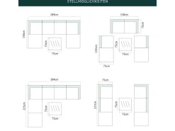SVITA Lounge-Gartenmöbel|Lugano Polyrattan Lounge Gartenmöbel Set Gartenlounge Gartensofa