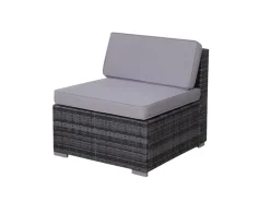 SVITA Lounge-Gartenmöbel|Lugano Polyrattan Lounge Gartenmöbel Set Gartenlounge Gartensofa