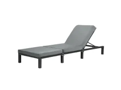 Peach Gartenliege mit Polster Klappbar Polyrattan*SVITA Hot