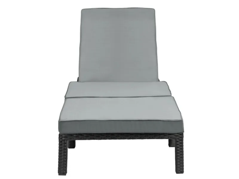 Peach Gartenliege mit Polster Klappbar Polyrattan*SVITA Hot