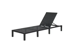 Peach Gartenliege mit Polster Klappbar Polyrattan*SVITA Hot