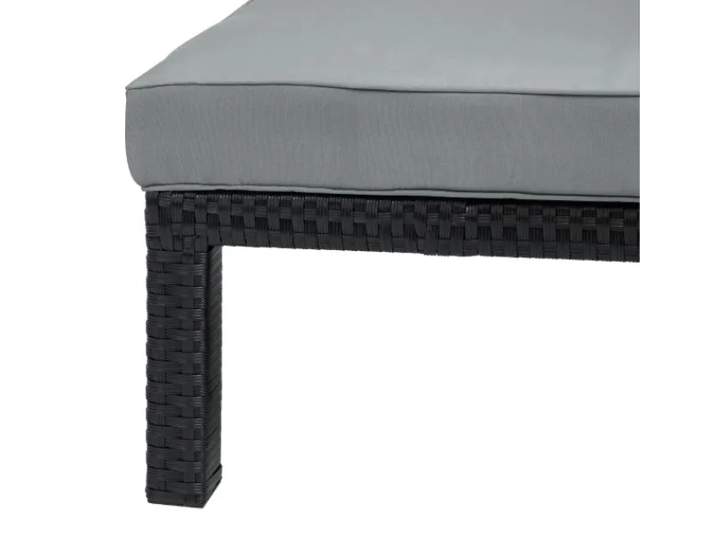 Peach Gartenliege mit Polster Klappbar Polyrattan*SVITA Hot