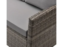 Roma Polyrattan Set Sitzgruppe Lounge Tisch Garnitur Gartenmöbel*SVITA Discount