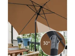 SVITA Sonnenschirme|Sonnenschirm 3x2m Balkonschirm Rechteckig Mit Sonnenschutz Matt