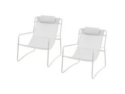 SVITA Sonnenliegen|Sveio 2er Set Outdoor Relaxsessel Gartenstuhl Mit Kissen Liegestuhl