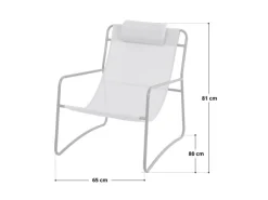 SVITA Sonnenliegen|Sveio 2er Set Outdoor Relaxsessel Gartenstuhl Mit Kissen Liegestuhl