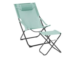 SVITA Sonnenliegen|Tomra Liegestuhl Mit Hocker Klappbar Campingstuhl Kopfkissen