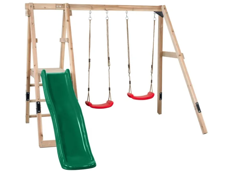 SwingKing Gartenspielgeräte|Swing King Schaukel Ava 185 cm x 235 cm x 274 cm FSC®
