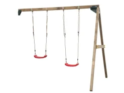 SwingKing Gartenspielgeräte|Doppel-Schaukel Roger Wandanbau