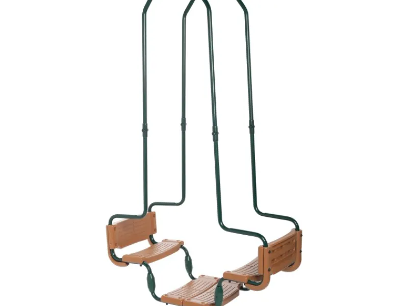 SwingKing Gartenspielgeräte|Doppel-Schaukelsitz Gondel für Quadratholz