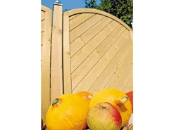 Tetzner und Jentzsch Balkonsichtschutz|T & J Sichtschutzzaun Classic-Serie-Bogen Diagonal 180 x 180/160 cm