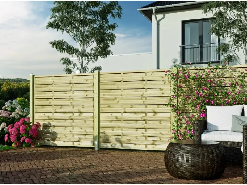 T & J Sichtschutzzaun Eco kdi grün 180 x 180 cm*Tetzner und Jentzsch Best