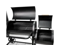 Chief 130 KG Smoker BBQ Grillkamin Räucherofen Holzkohle Grill 3,5mm Stahl*TAINO Sale