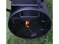 Chief 130 KG Smoker BBQ Grillkamin Räucherofen Holzkohle Grill 3,5mm Stahl*TAINO Sale