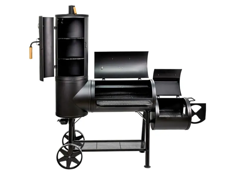 TAINO Smoker|Chief 130kg Smoker Set Abdeckhaube Holzkohle-Grill BBQ