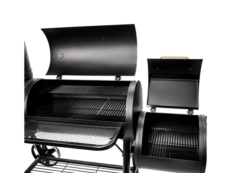 TAINO Smoker|Chief 130kg Smoker Set Abdeckhaube Holzkohle-Grill BBQ