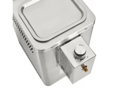 TAINO Gasgrills|Design Oberhitzegrill Gas Steakgrill 800 Grad Hochleistungsgrill Edelstahl Silber