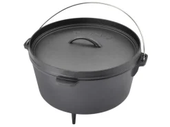 Dutch Oven Gusseisen 8L Set Deckelheber Ständer Zubehör Cast Iron*TAINO Outlet