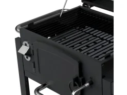 TAINO Smoker|Hero Holzkohlegrill Set Mit Haube Smoker BBQ Grillwagen Grillkamin Standgrill Räucherofen