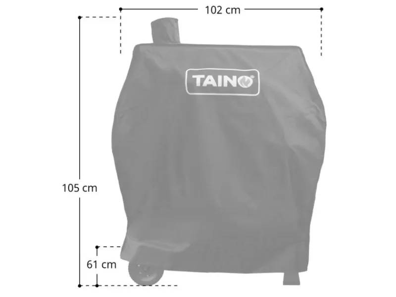 Hero XXL Smoker Set Mit Haube BBQ Grillwagen Holzkohlegrill Grill Räucherofen Schwarz*TAINO Sale