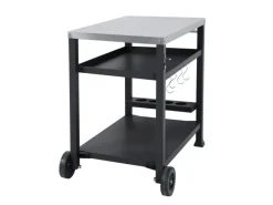 Nikan Grillwagen Grilltisch Rollwagen Grillständer Klein Mit Rollen Outdoor Balkon Garten Terrasse Schwarz*TAINO Outlet